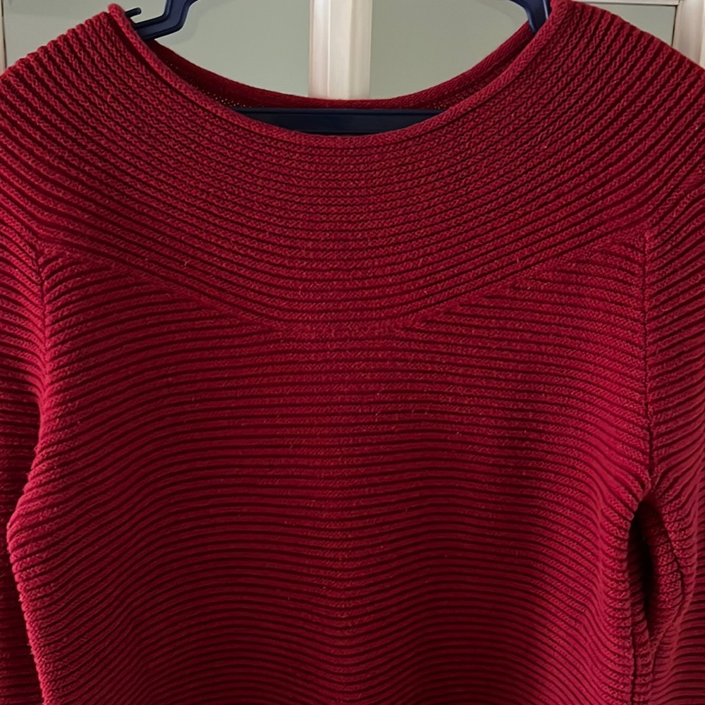 Talbots small, ribbed, scooped neck Sweater - Picture 3 of 16